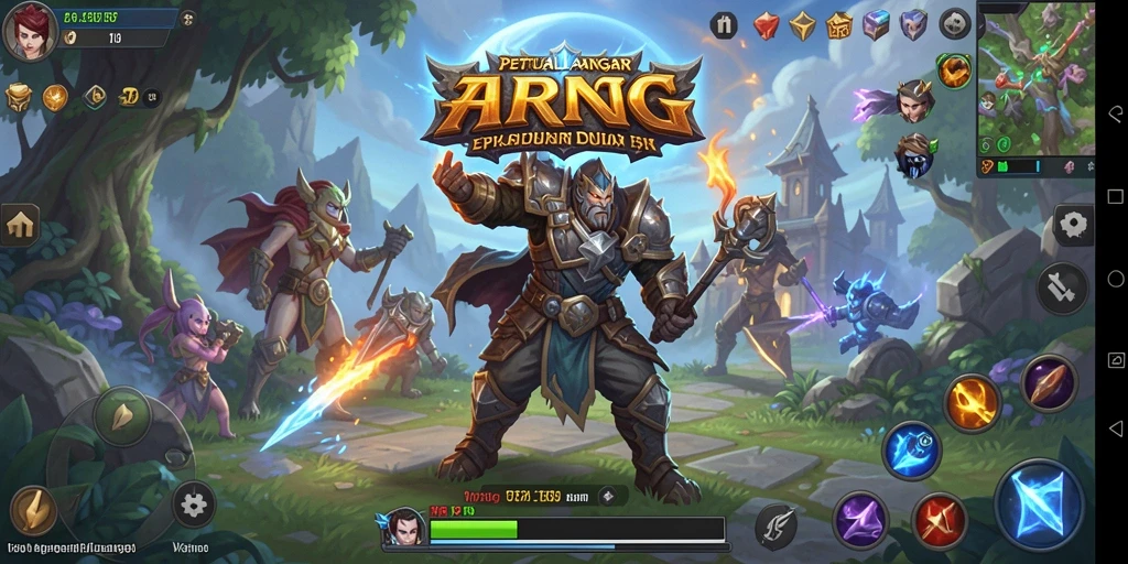 Screenshot utama menampilkan pertarungan epik karakter dalam <strong>2757</strong>.