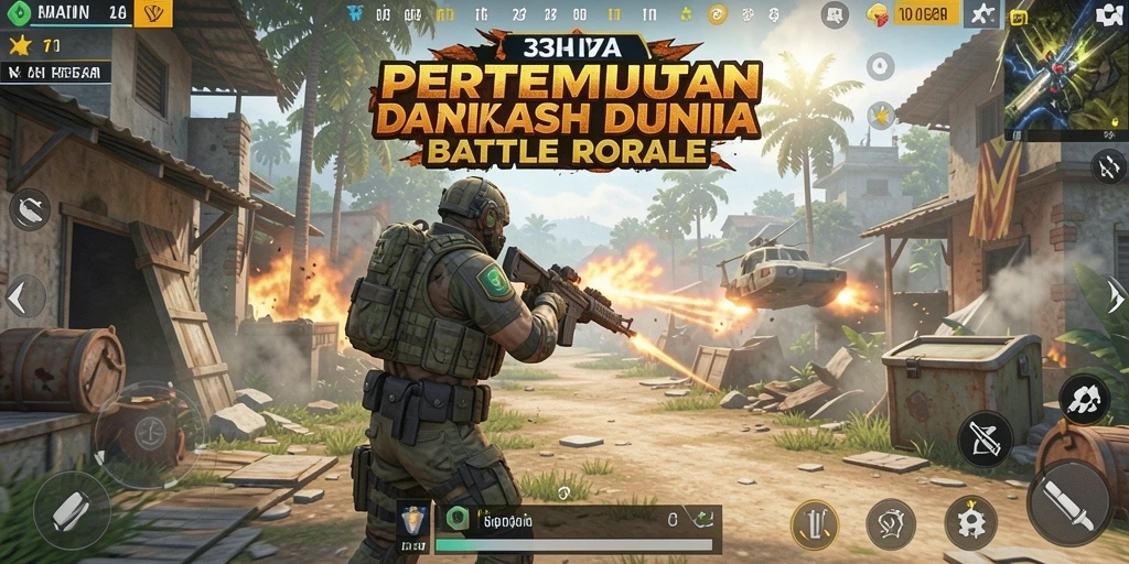 Tangkapan layar gameplay seru dari 33L dalam pertempuran Battle Royale.