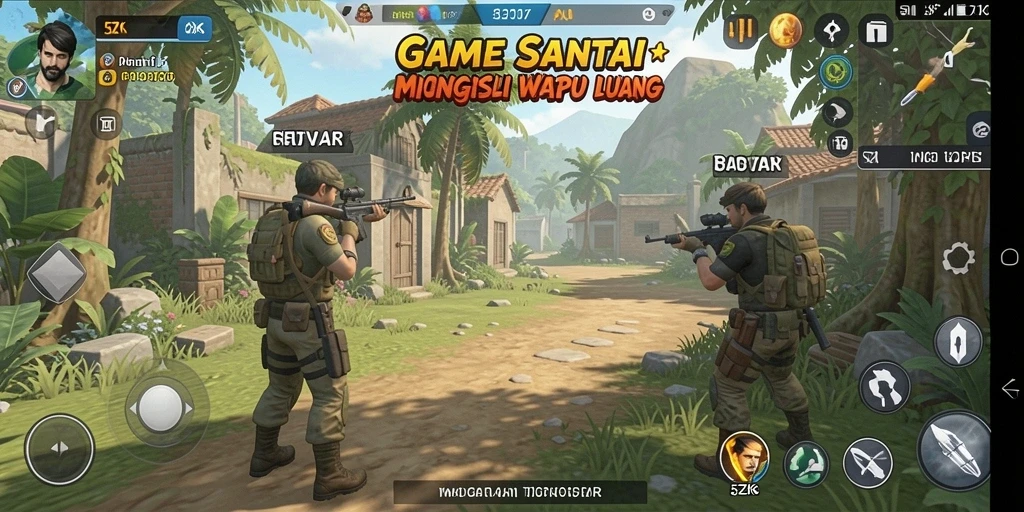 Tampilan gameplay 5ZK yang seru dan berwarna-warni.