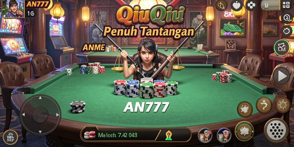 Tampilan gameplay seru AN777 dengan kartu dan lawan yang kompetitif.