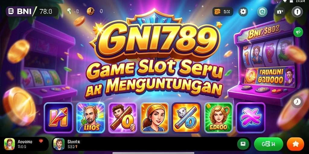 Screenshot BNI789 menampilkan gameplay Slot yang menarik dan penuh warna.