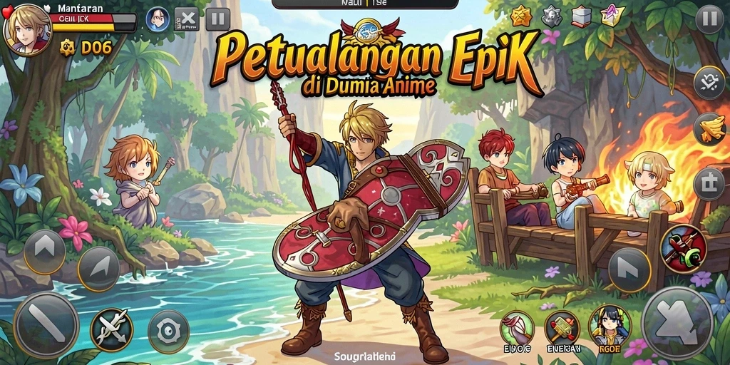 Tampilan permainan D06 yang imersif dan penuh warna.