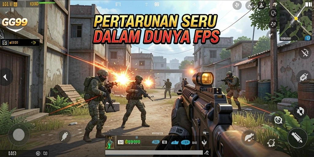 Gameplay GG99 menampilkan aksi tembak-menembak yang mendebarkan.