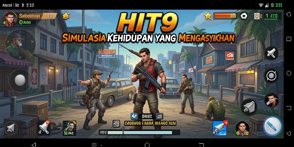 Tangkapan layar menunjukkan gameplay HIT9 yang menyenangkan dan interaktif.