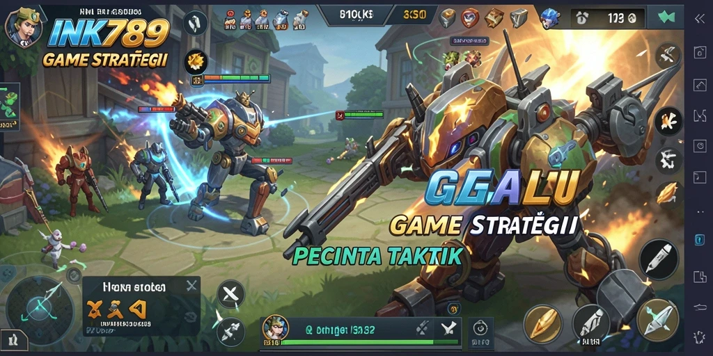 Tampilan gameplay seru dan taktis dari INK789.