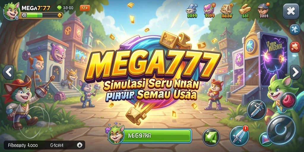 Tampilan gameplay menarik dari MEGA777 yang membawa pengalaman simulasi hidup.