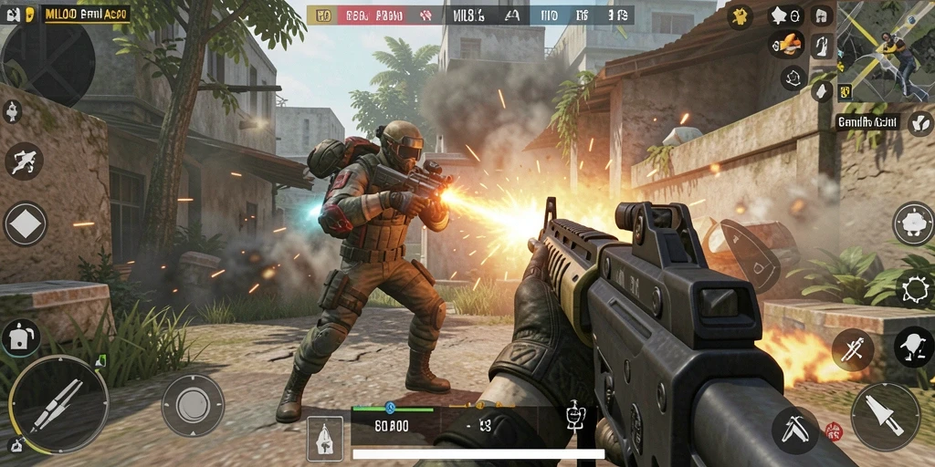 Tampilan gameplay menegangkan dalam MILO4D yang penuh aksi.