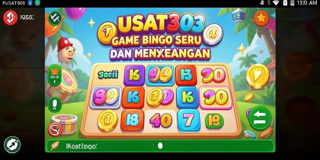 Tampilan gameplay menarik dari PUSAT303 yang menampilkan Bingo seru.