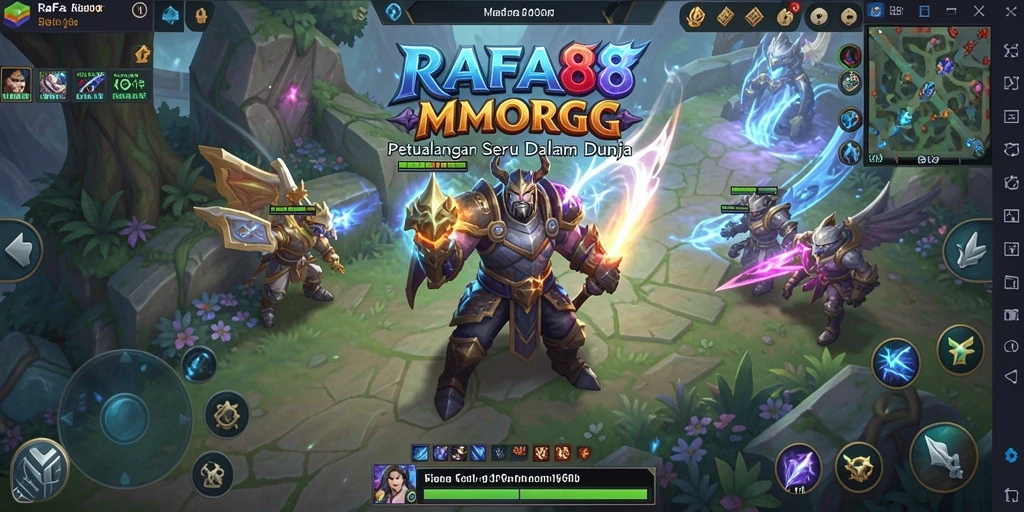 Tampilan gameplay seru dalam dunia fantasi RAFA88 yang mendebarkan.