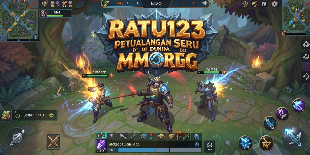 Tampilan gameplay menakjubkan dari RATU123 yang menggambarkan petualangan seru.