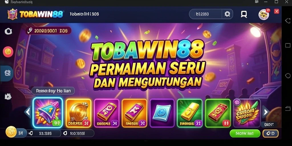 Tampilan gameplay TOBAWIN88 yang menarik dan menggembirakan.