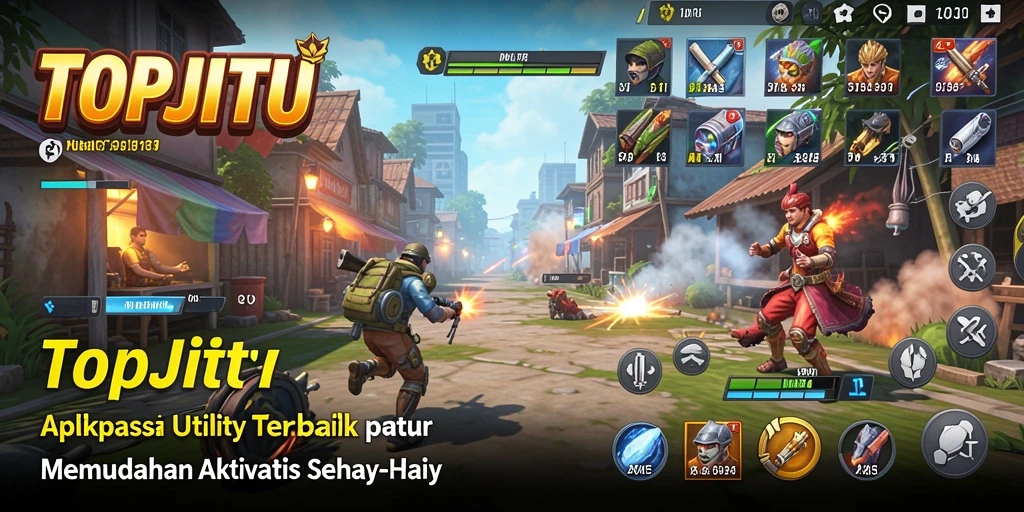 Tampilan antarmuka pengguna aplikasi TOPJITU yang intuitif dan mudah dipahami.